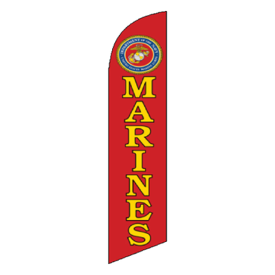 Patriotic Swooper Flag - U.S. Marines