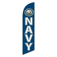 Patriotic Swooper Flag - U.S. Navy