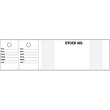 Red Vehicle Stock Number Tags