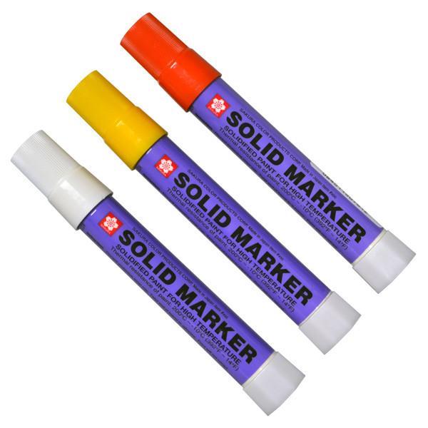 Sakura Solidified Paint Solid Marker, Yellow (Box Of 12)