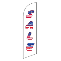 "Sale" (American Flag Letters) Swooper Flag
