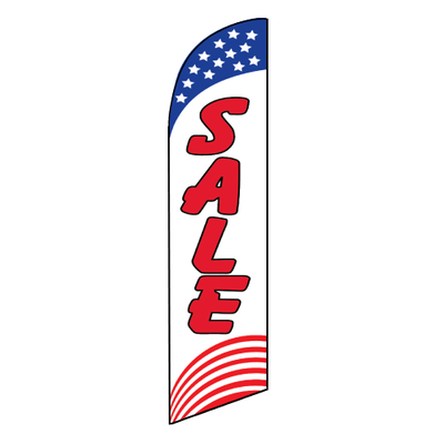 "Sale" (RWB Horizontal) Swooper Flag