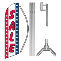 "Sale" (RWB Vertical) Swooper Flag Kit
