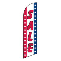 "Sale" (RWB Vertical) Swooper Flag