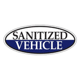 Sanitized Windshield Oval Stickers