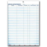 Service Appointment Book