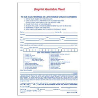 Service Estimate & Parts Return Night Drop Envelopes