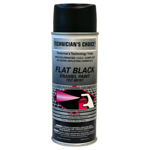 TEC 99101 Flat Black Enamel Paint - 12 oz Aerosol
