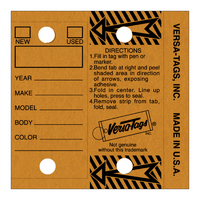 Tan Versa-Tags Self-Laminating Key Tags