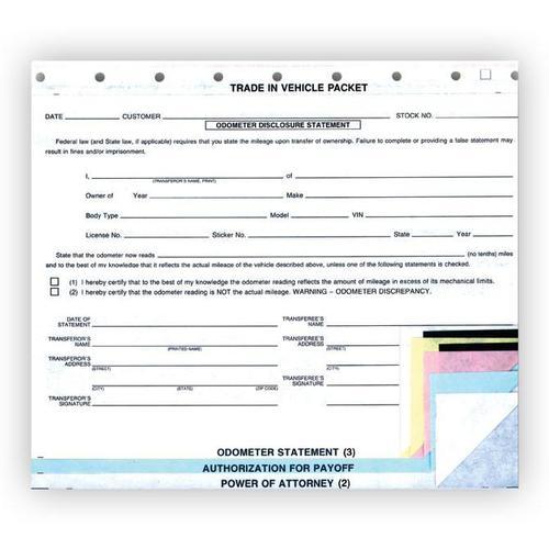Trade In Vehicle Combination Form