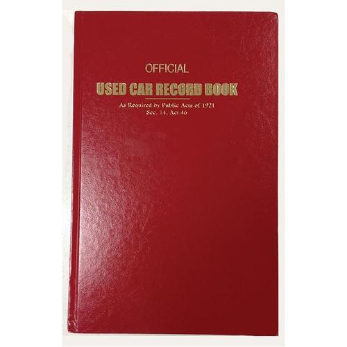 Used Car Record Book