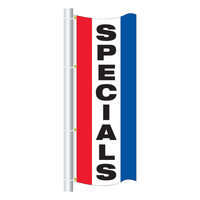 Vertical Message Drape Flags