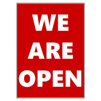 We Are Open Single Sided Signs