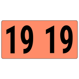 Year Color-Coded Roll Labels